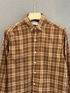 Mocha Brown Flannel Check Shirt