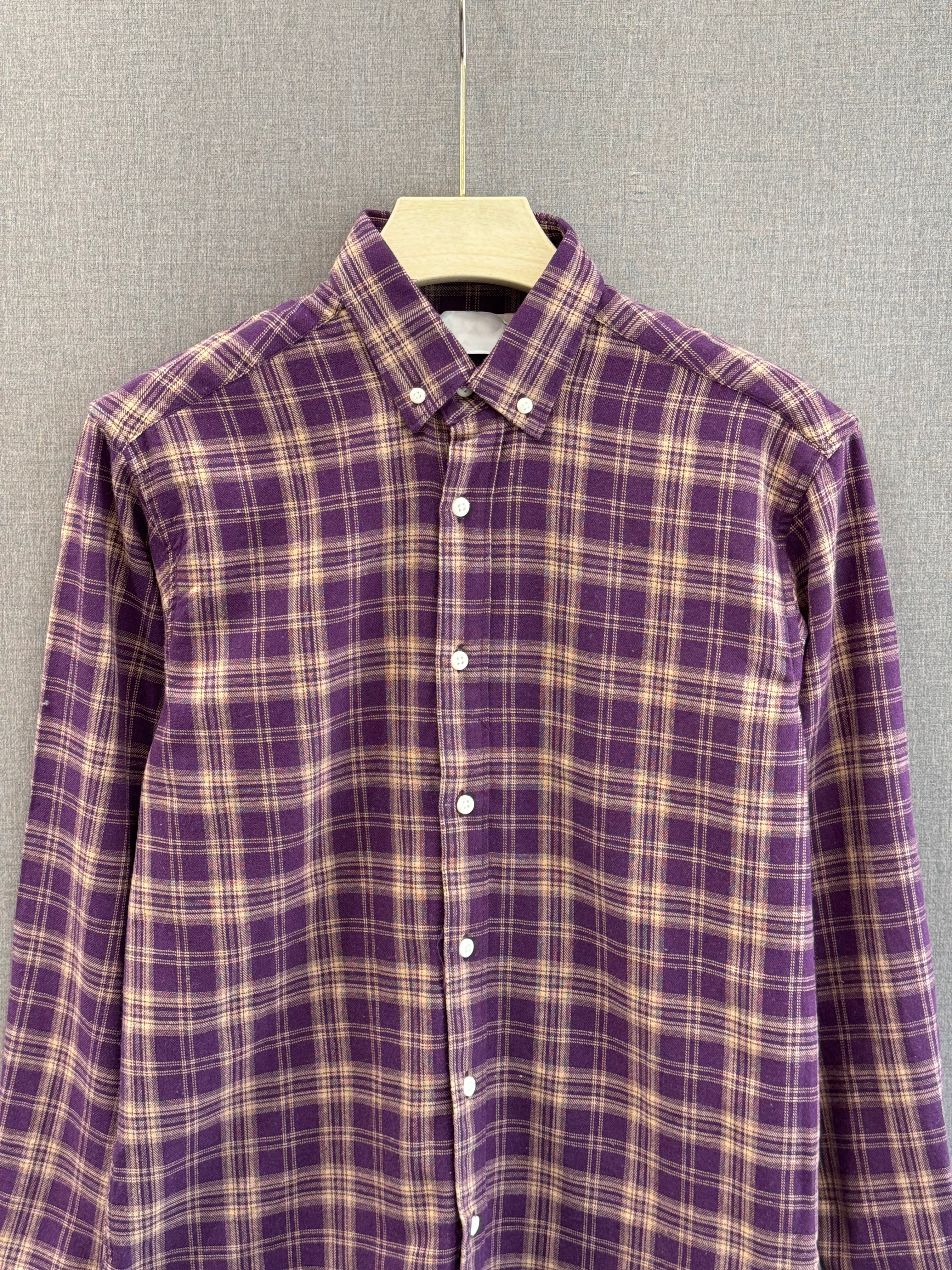 Royal Purple Flannel Check Shirt – AURAA LOOKS