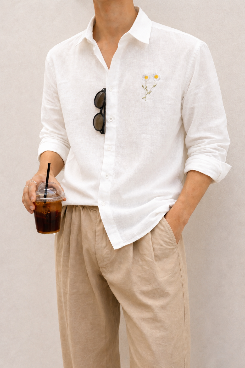 Embroidery Linen Shirt
