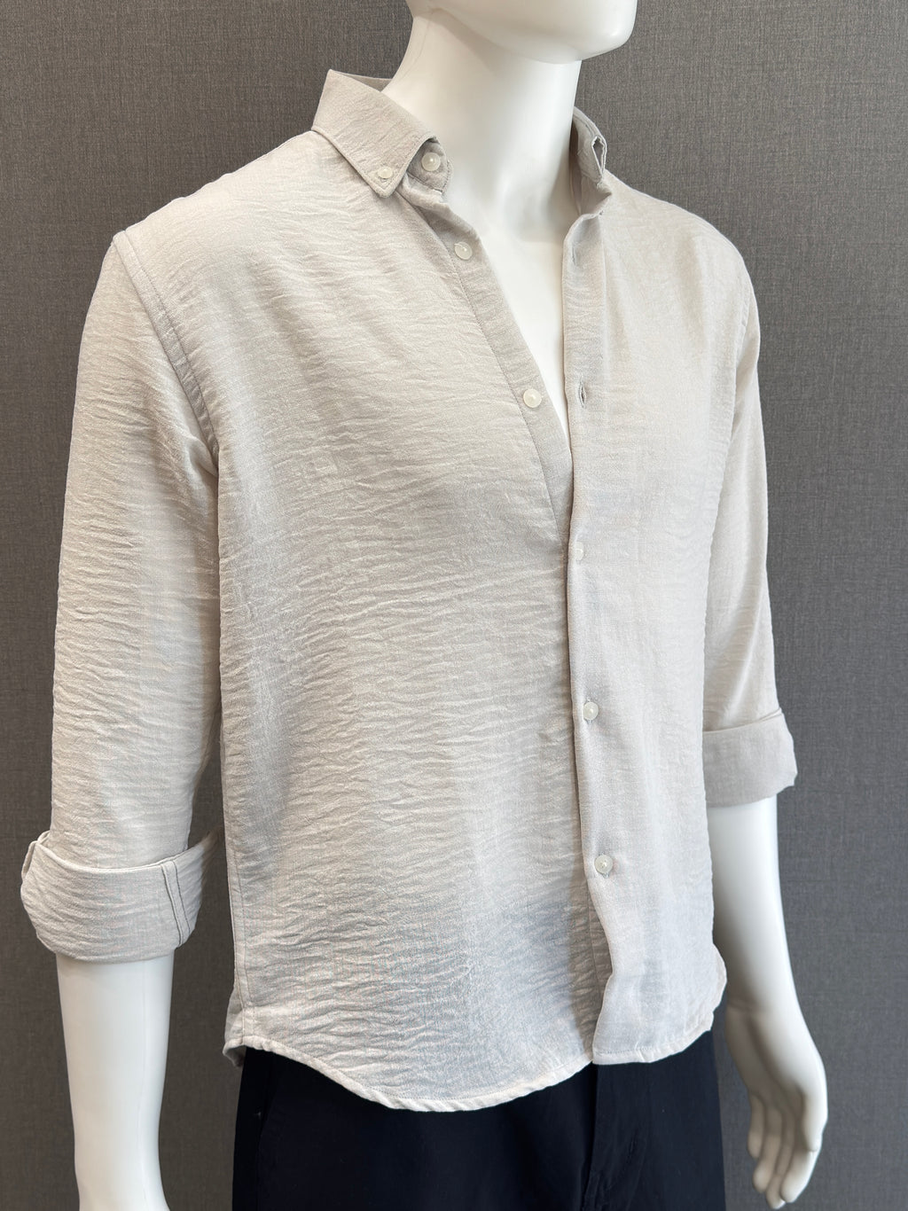 Textured Crush Linen Shirt