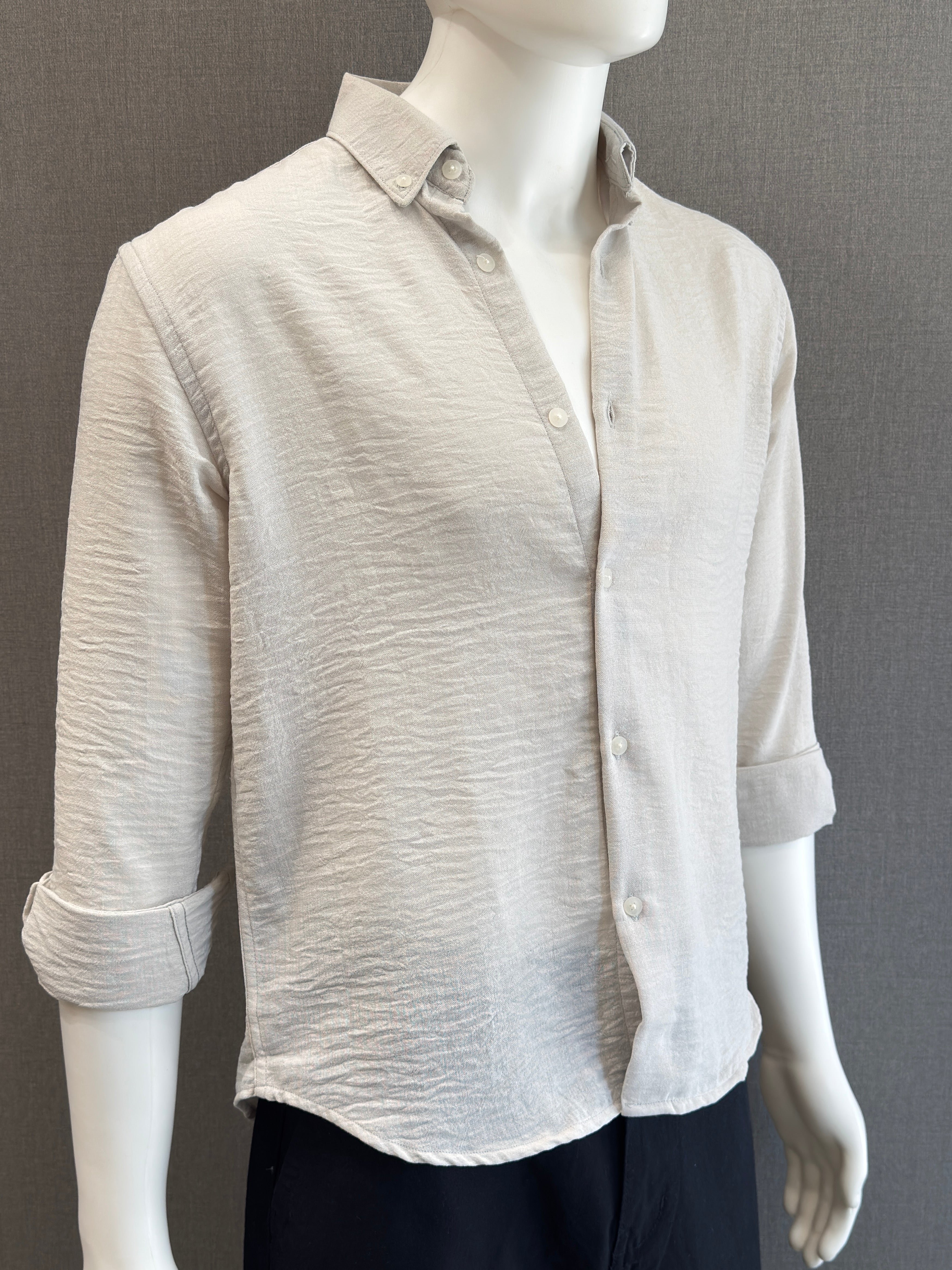Textured Crush Linen Shirt