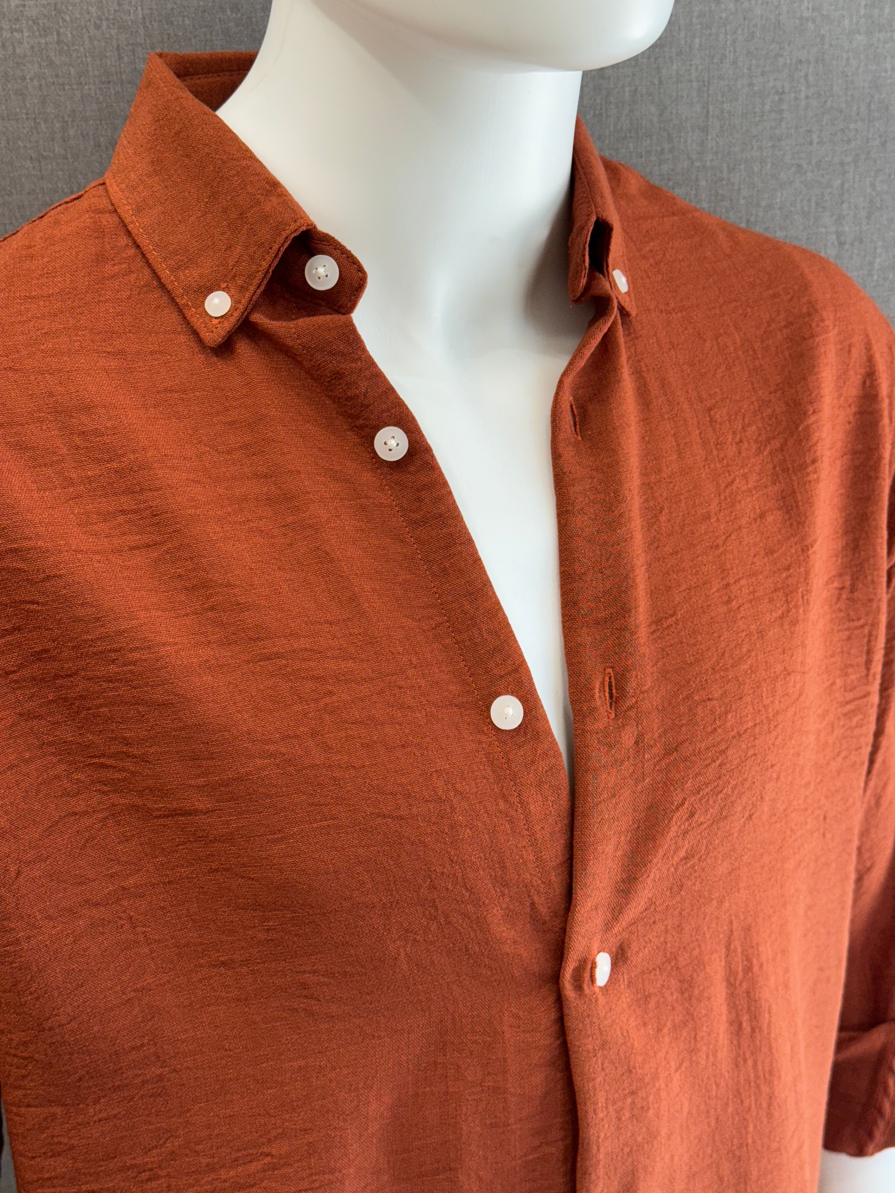 Textured Crush Linen Shirt