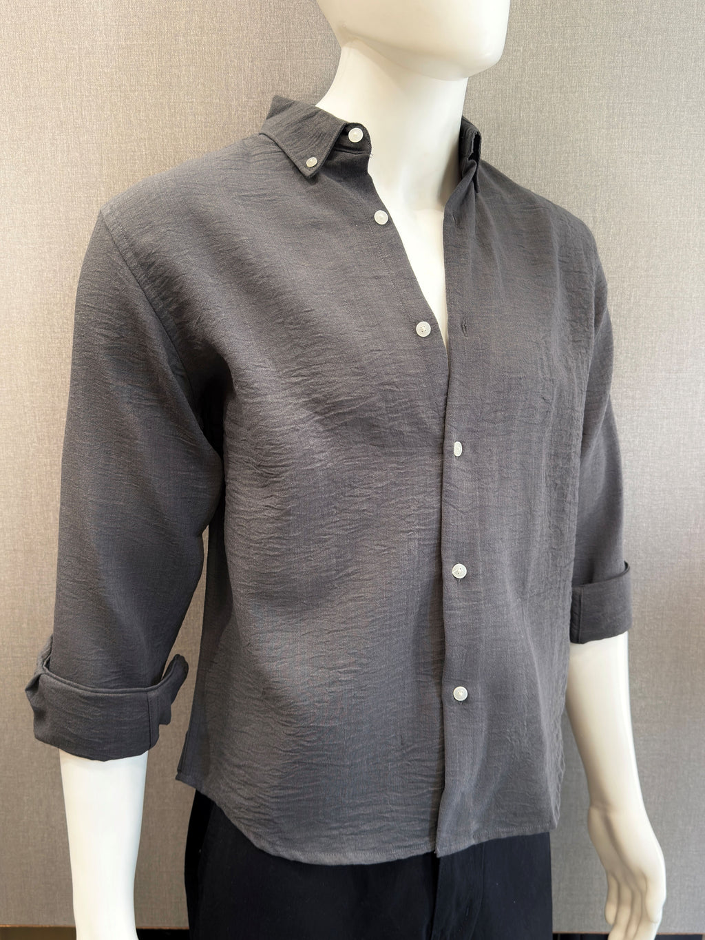 Textured Crush Linen Shirt