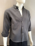 Textured Crush Linen Shirt