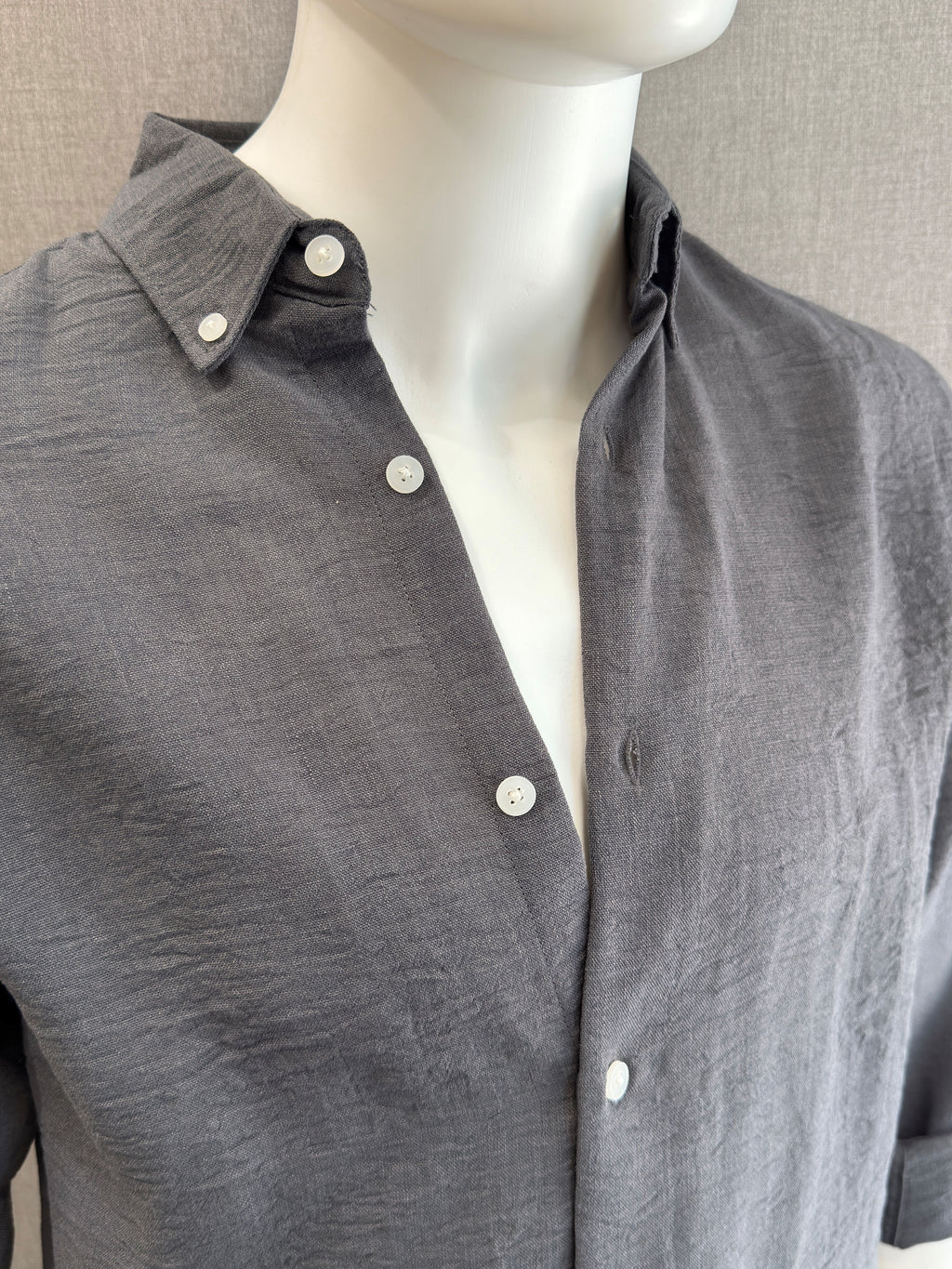 Textured Crush Linen Shirt