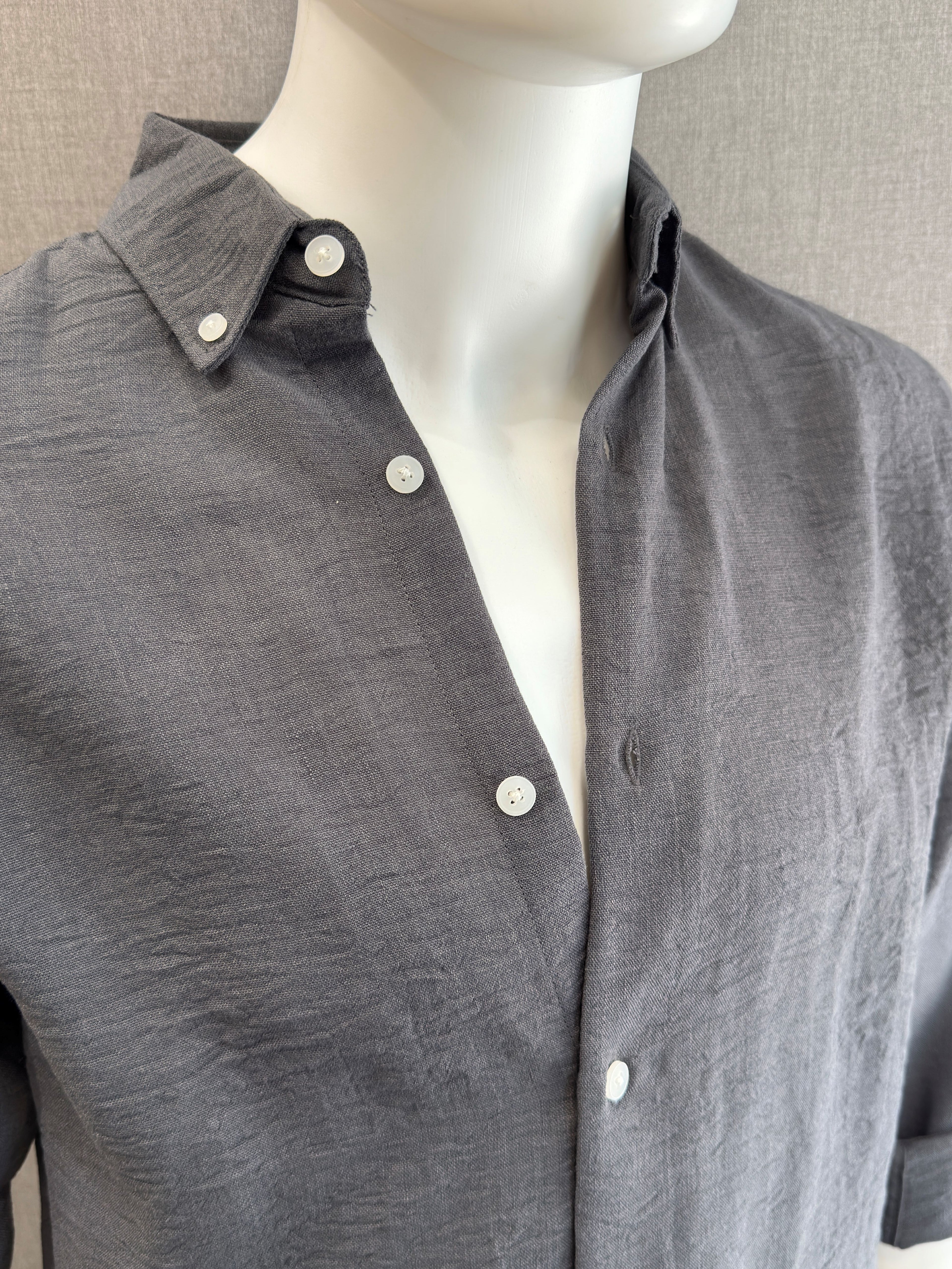 Textured Crush Linen Shirt