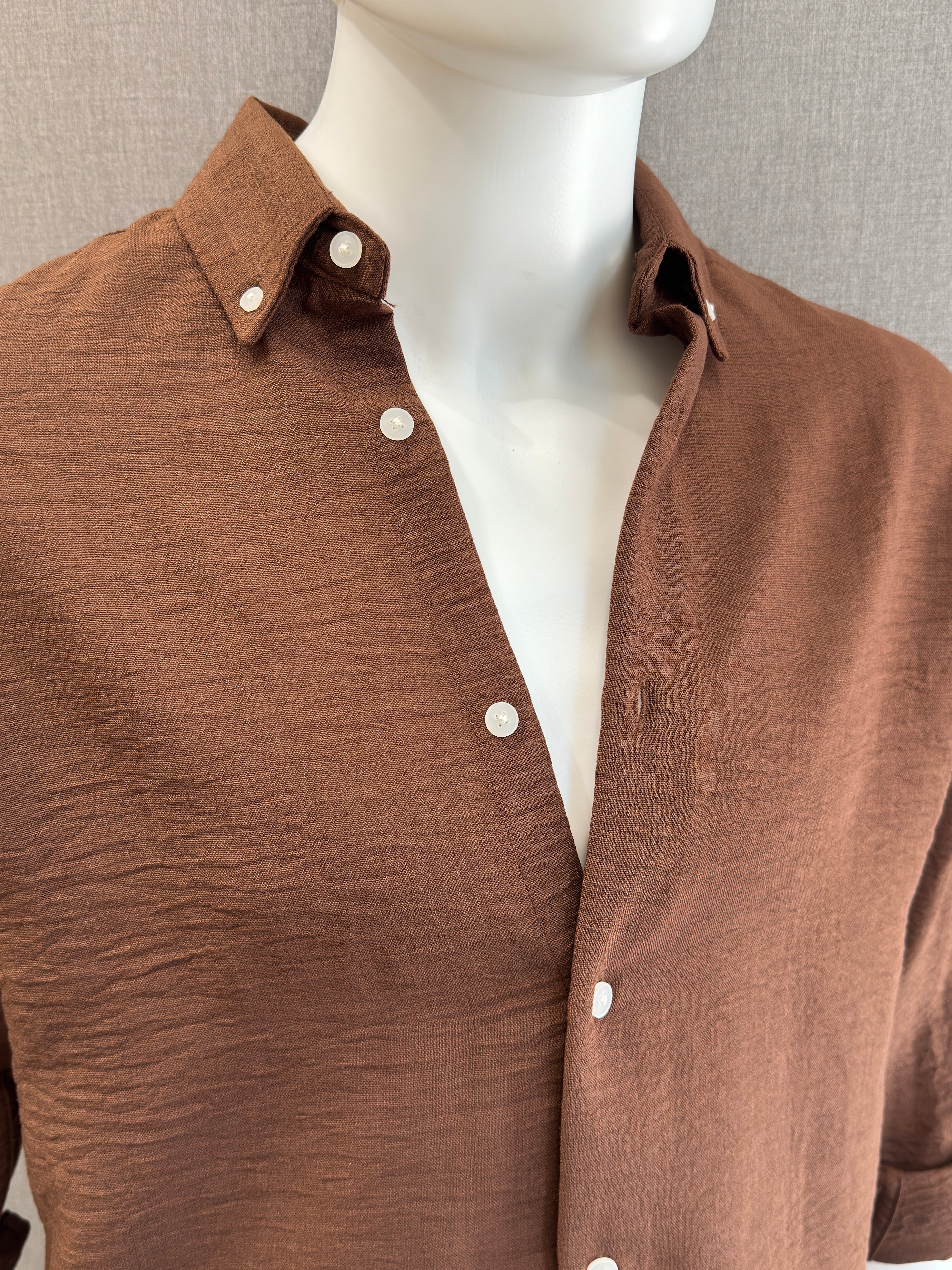 Textured Crush Linen Shirt