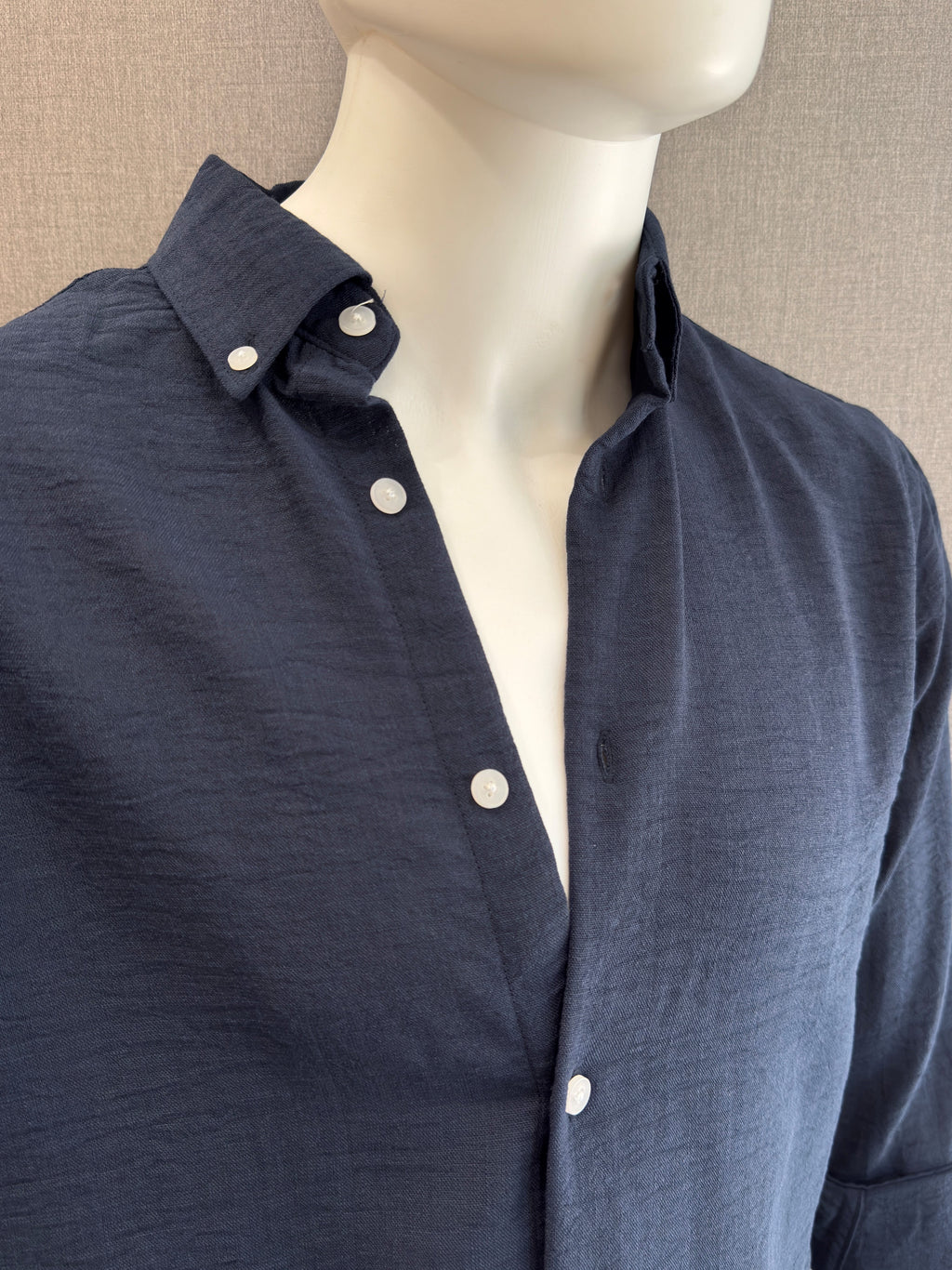 Textured Crush Linen Shirt