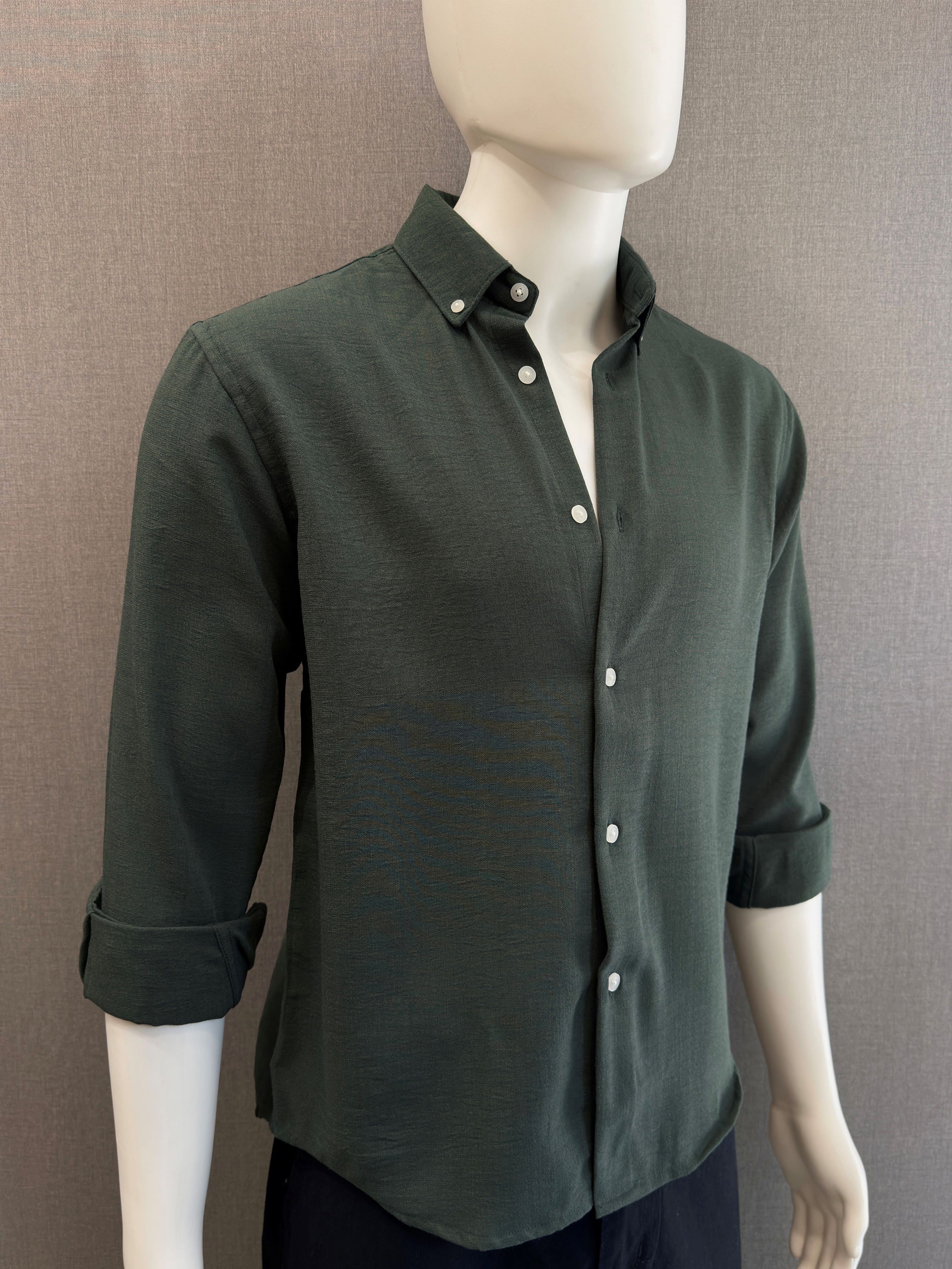 Textured Crush Linen Shirt
