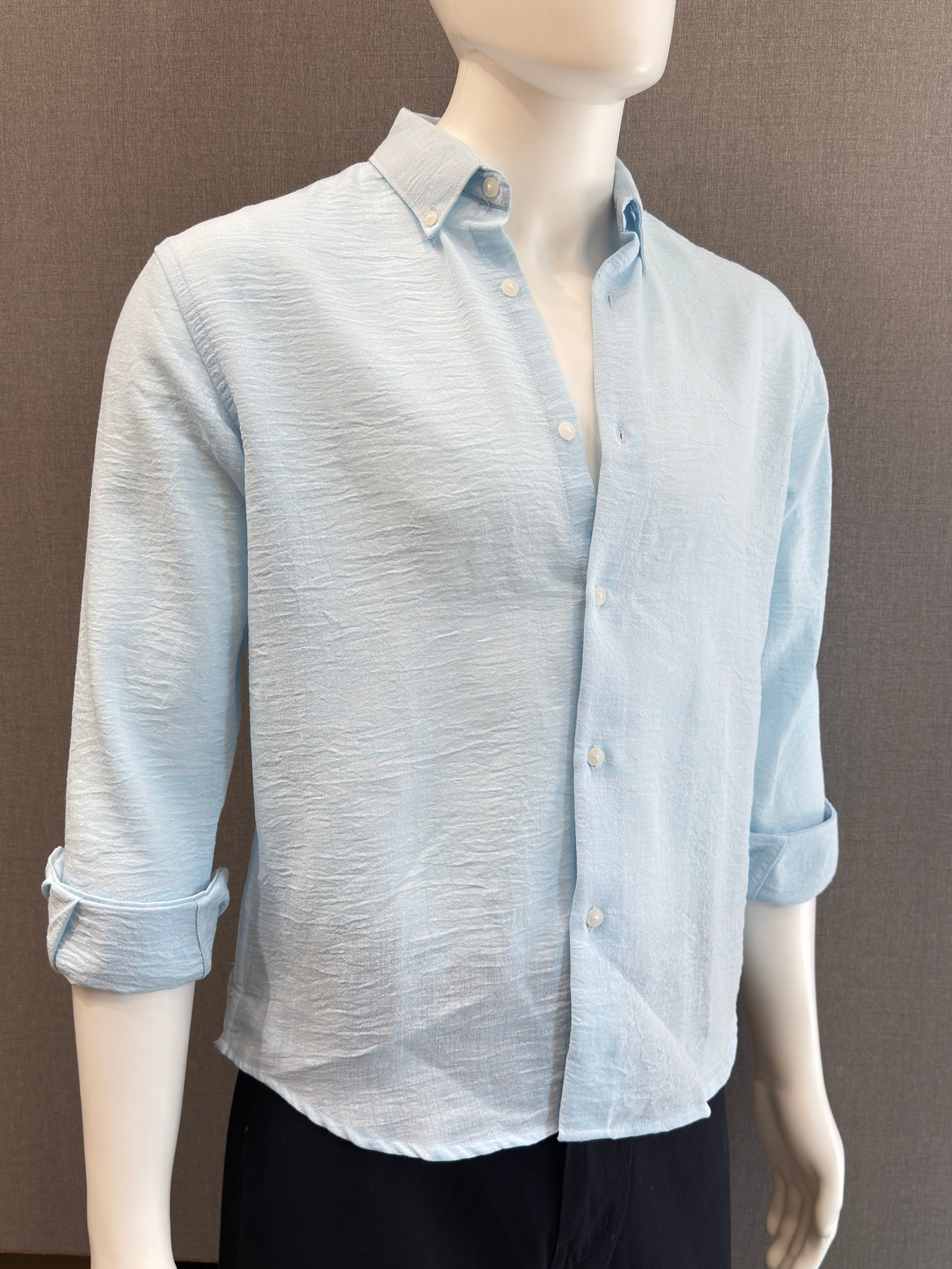 Textured Crush Linen Shirt