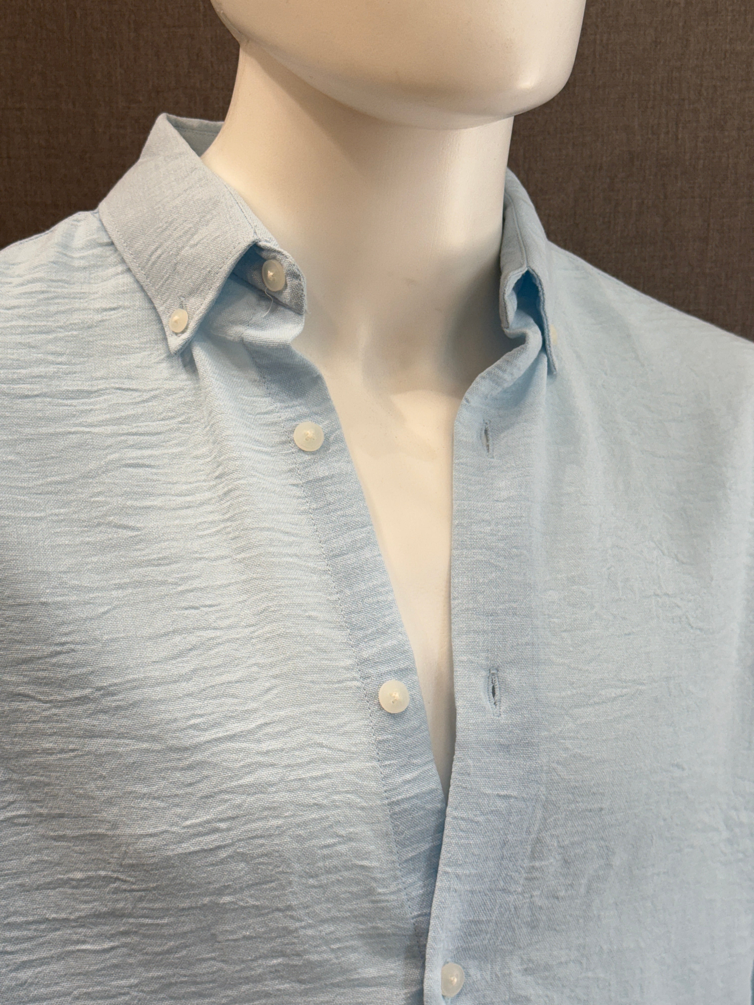 Textured Crush Linen Shirt