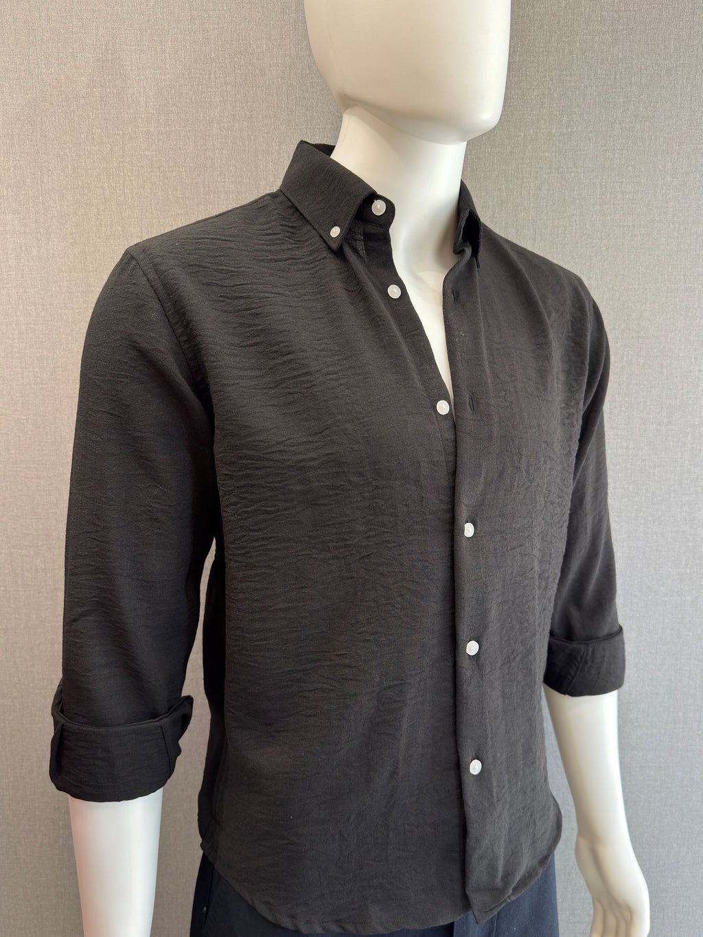 Textured Crush Linen Shirt