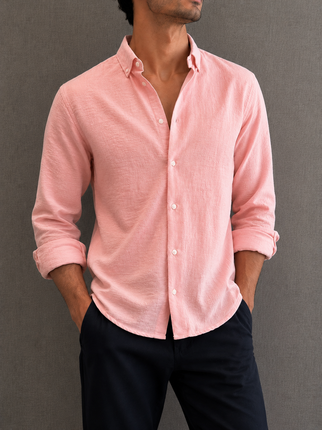 Textured Crush Linen Shirt
