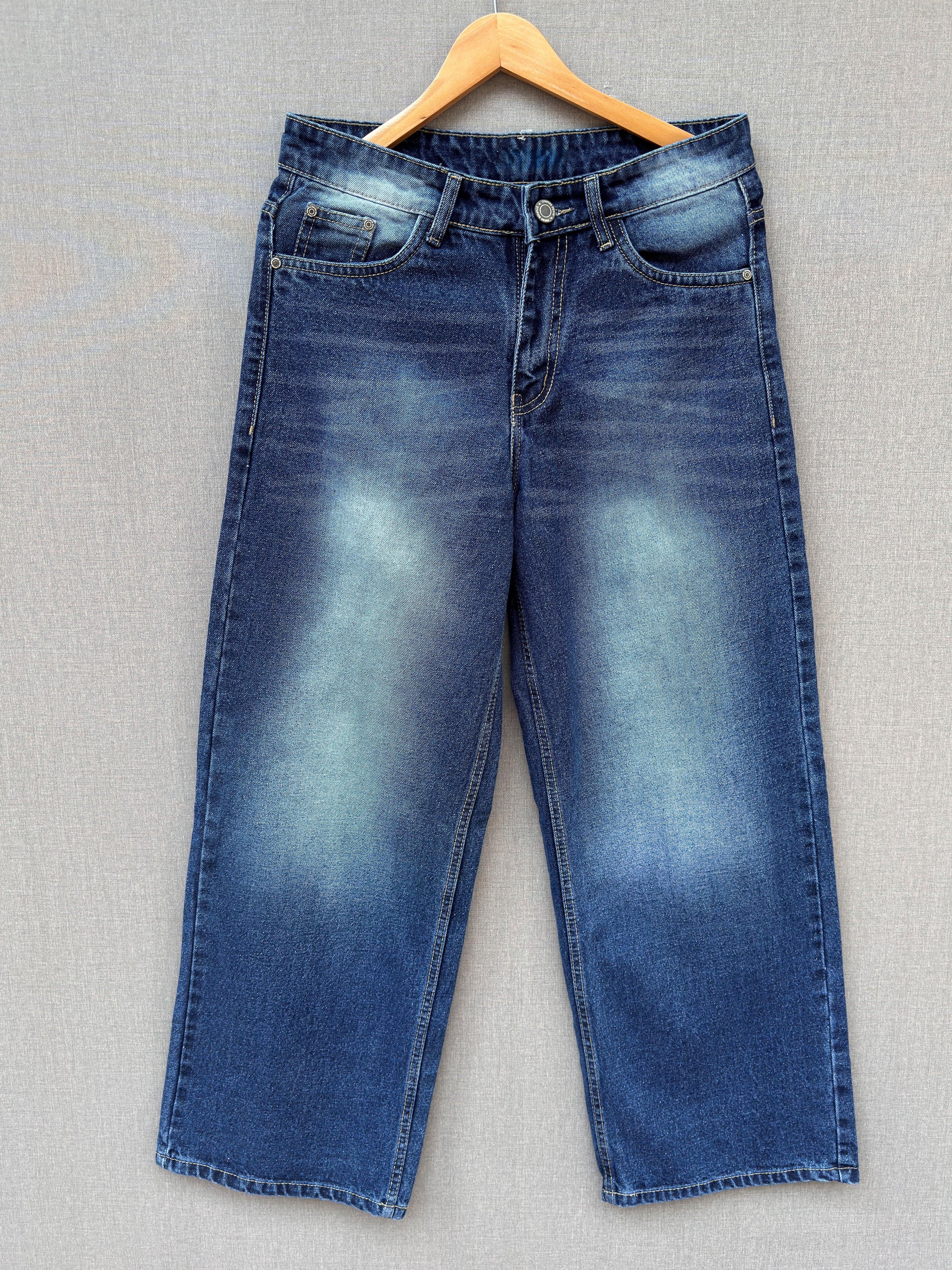 Midnight Blue Baggy Denim Jeans 1