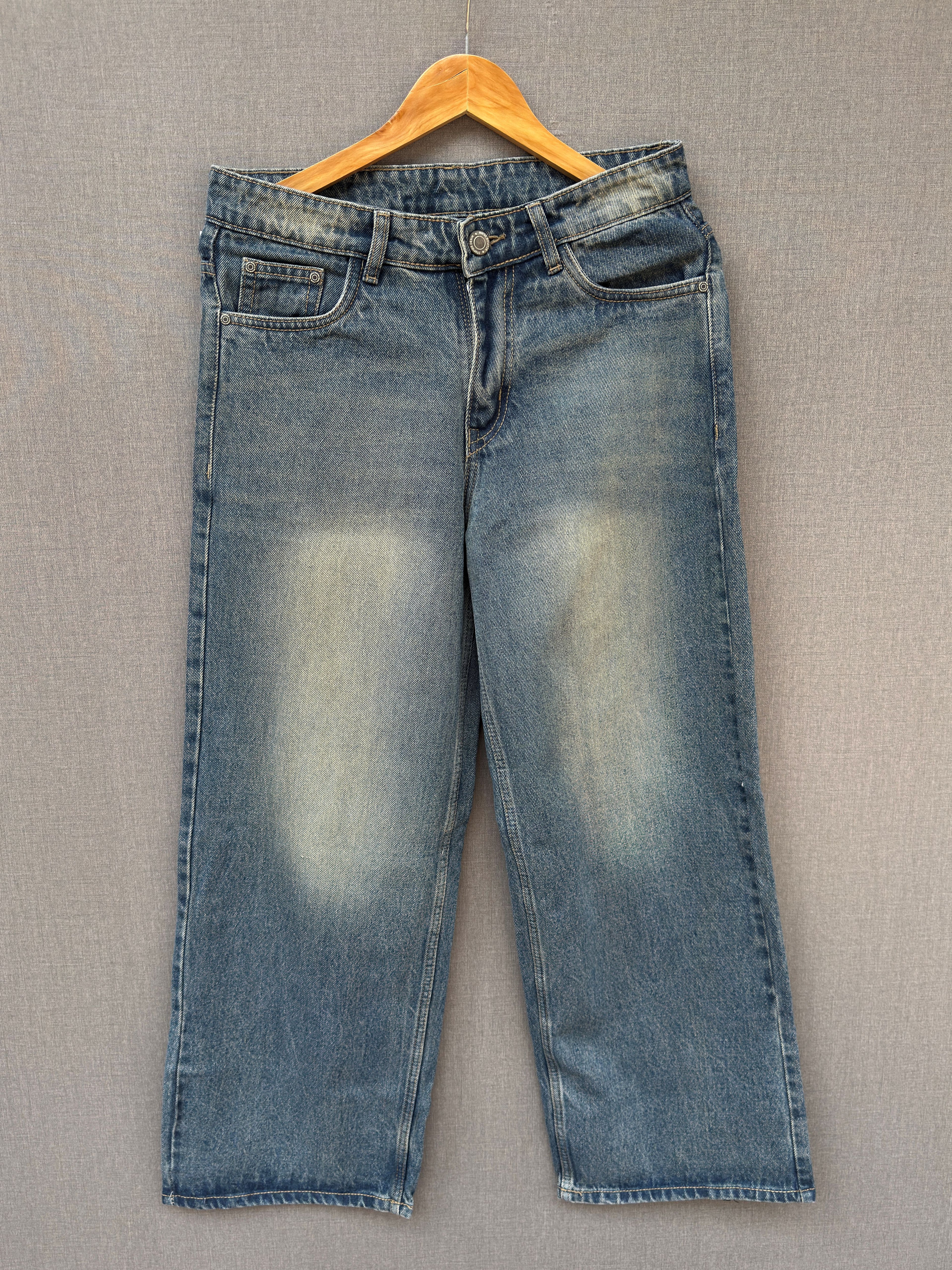 Vintage Blue Baggy Denim Jeans 2