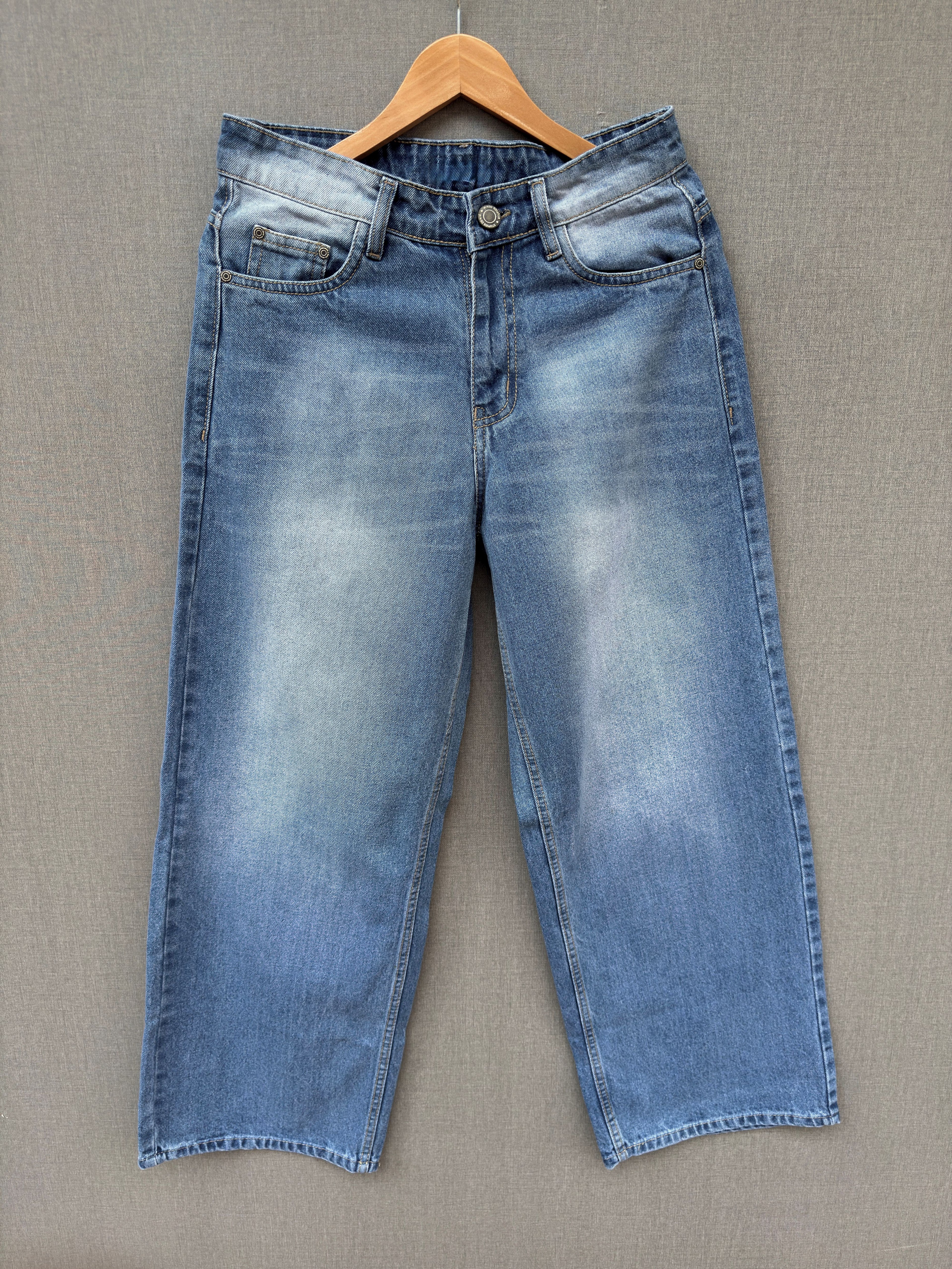 Ice Blue Baggy Denim Jeans 3