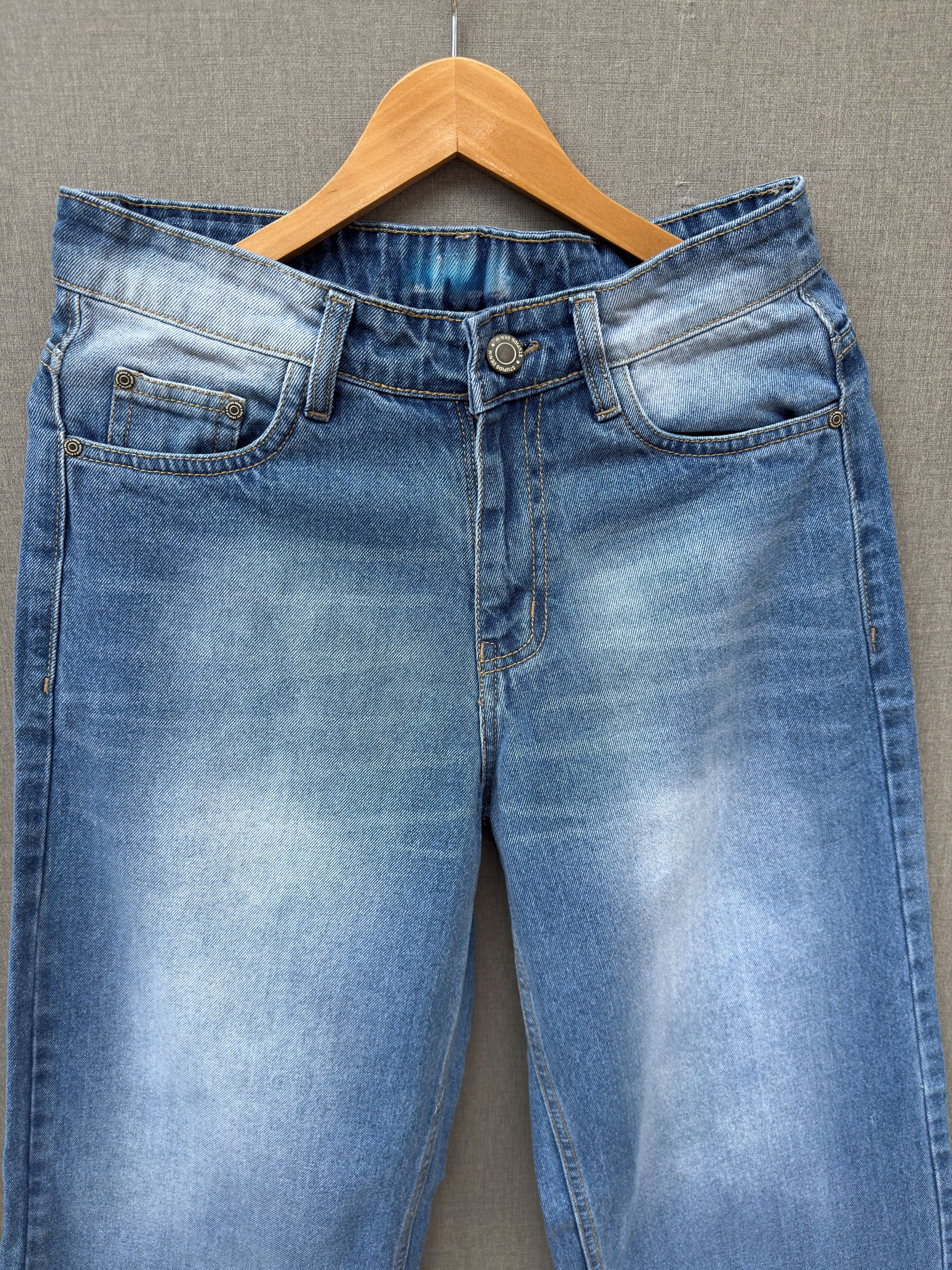 Ice Blue Baggy Denim Jeans 3