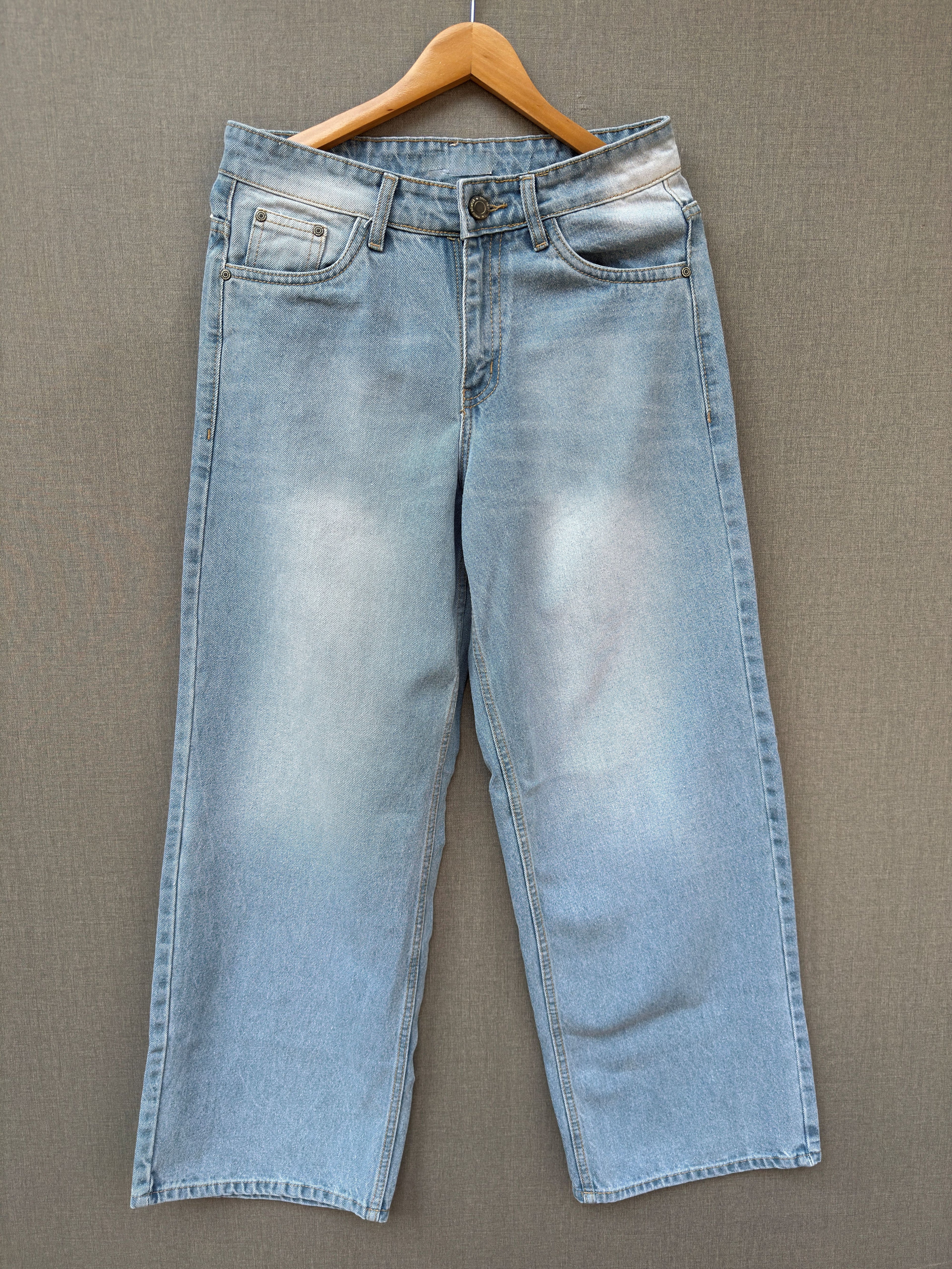 Frost Blue Baggy Denim Jeans 4