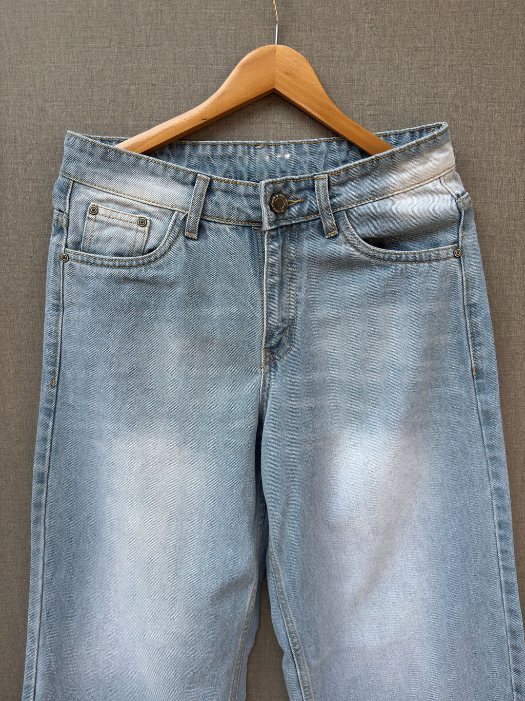 Frost Blue Baggy Denim Jeans 4