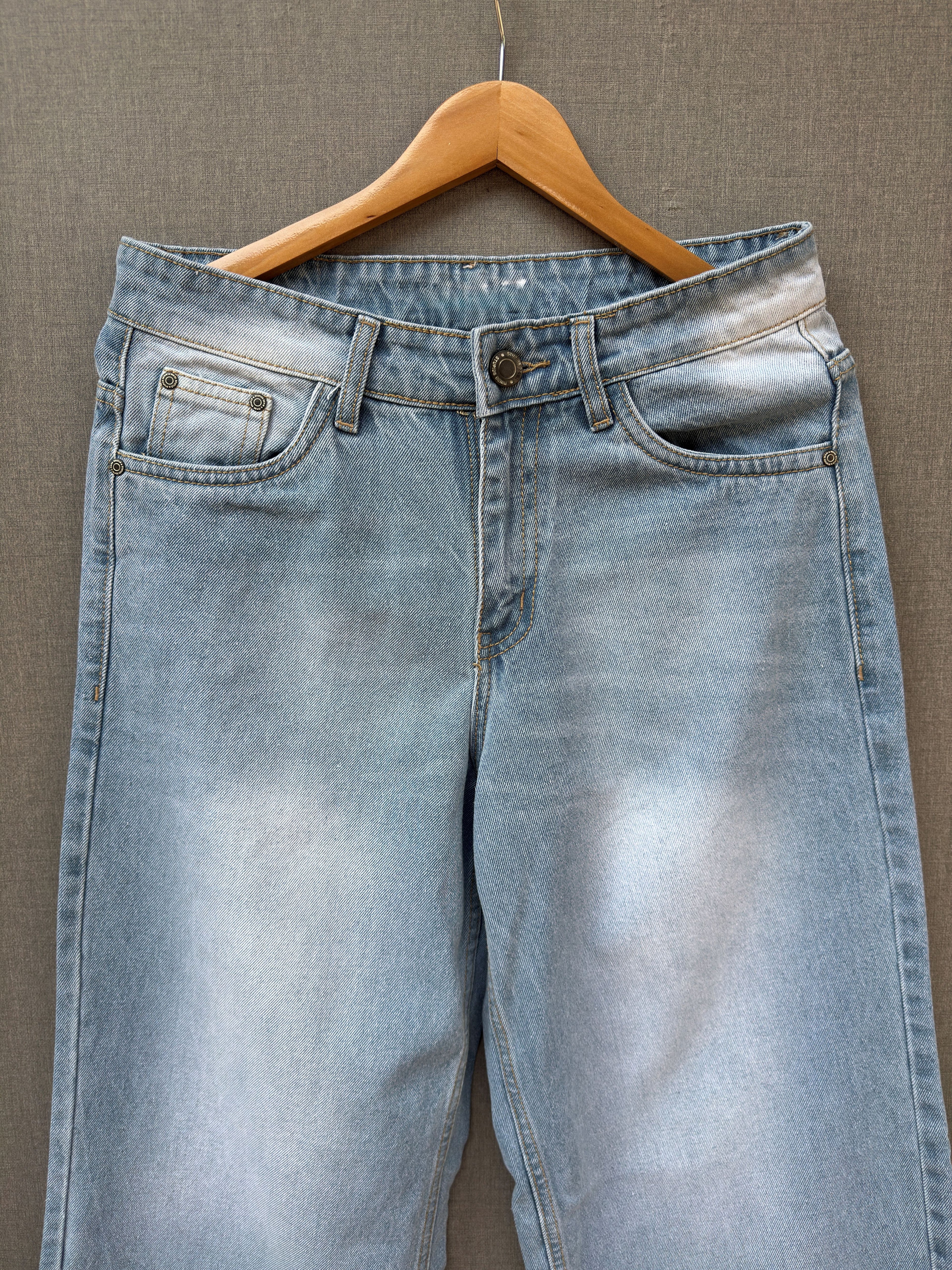 Frost Blue Baggy Denim Jeans 4