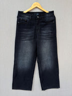 Washed Black Baggy Denim Jeans 5