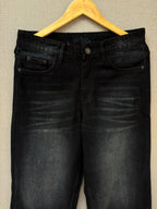 Washed Black Baggy Denim Jeans 5