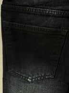Washed Black Baggy Denim Jeans 5