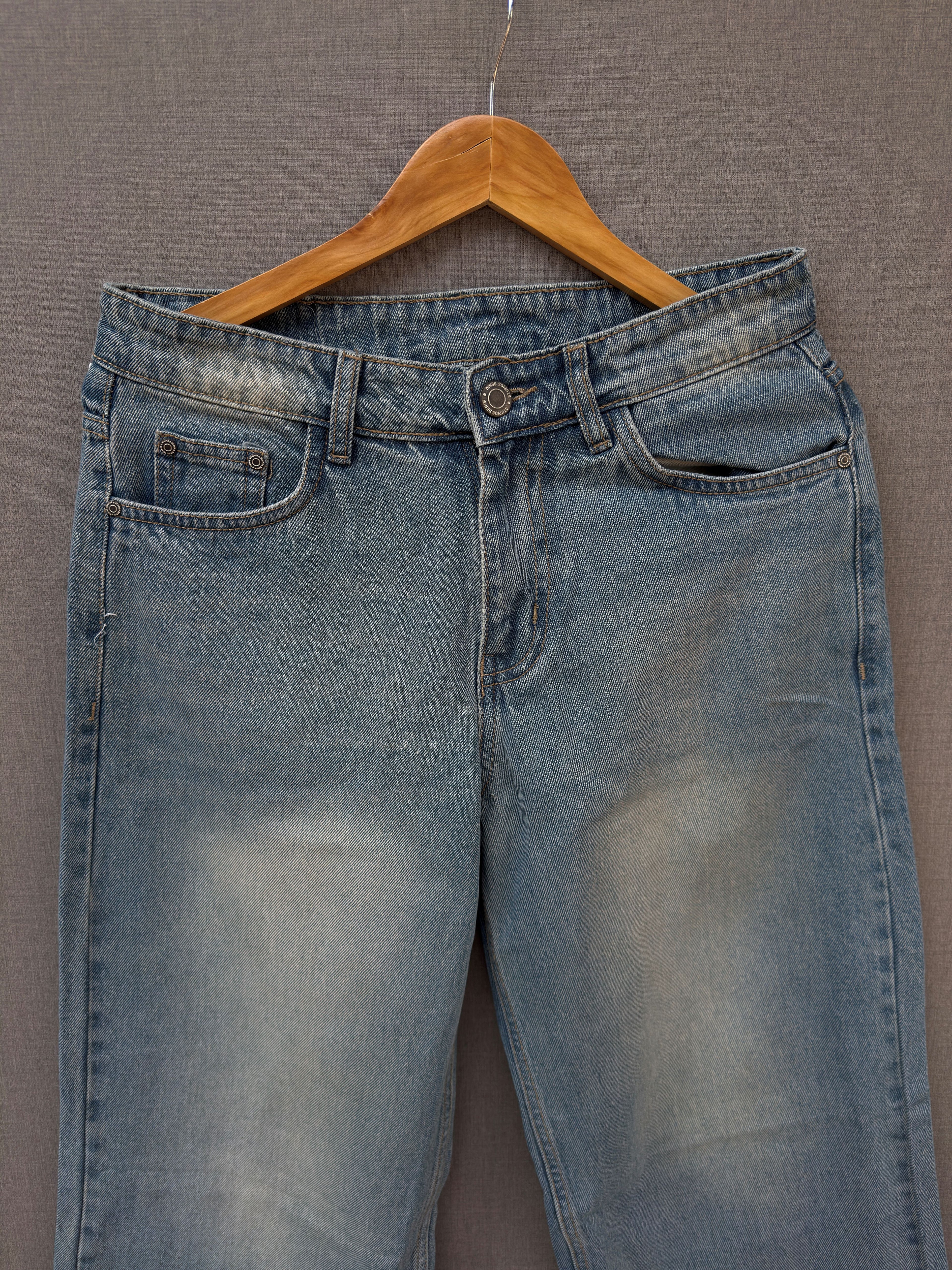 Retro Blue Baggy Denim Jeans 7