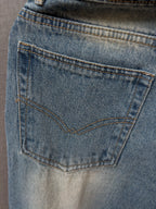 Retro Blue Baggy Denim Jeans 7