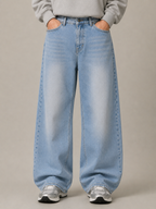 Frost Blue Baggy Denim Jeans 4