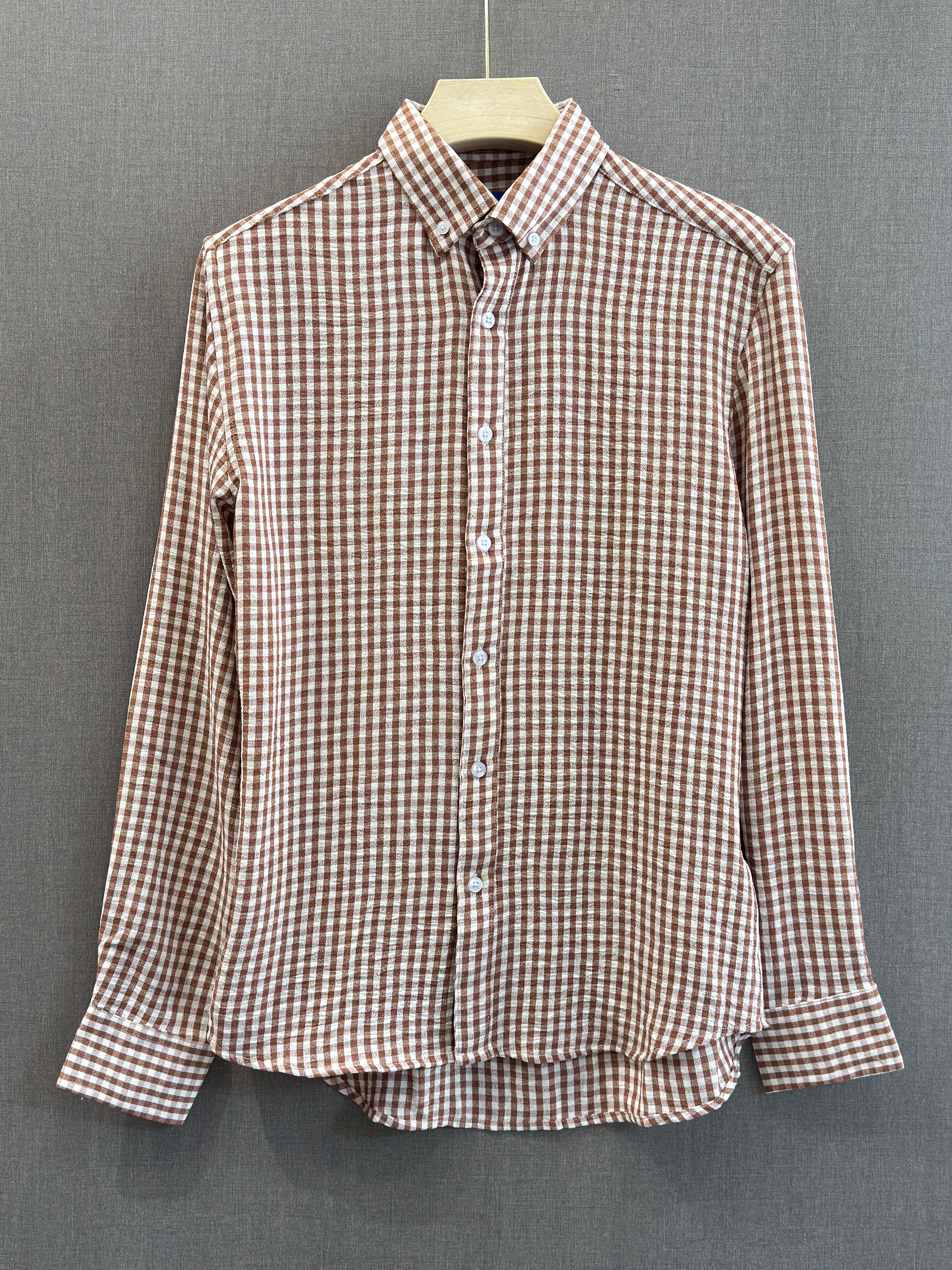 Textured Crush Check Shirt