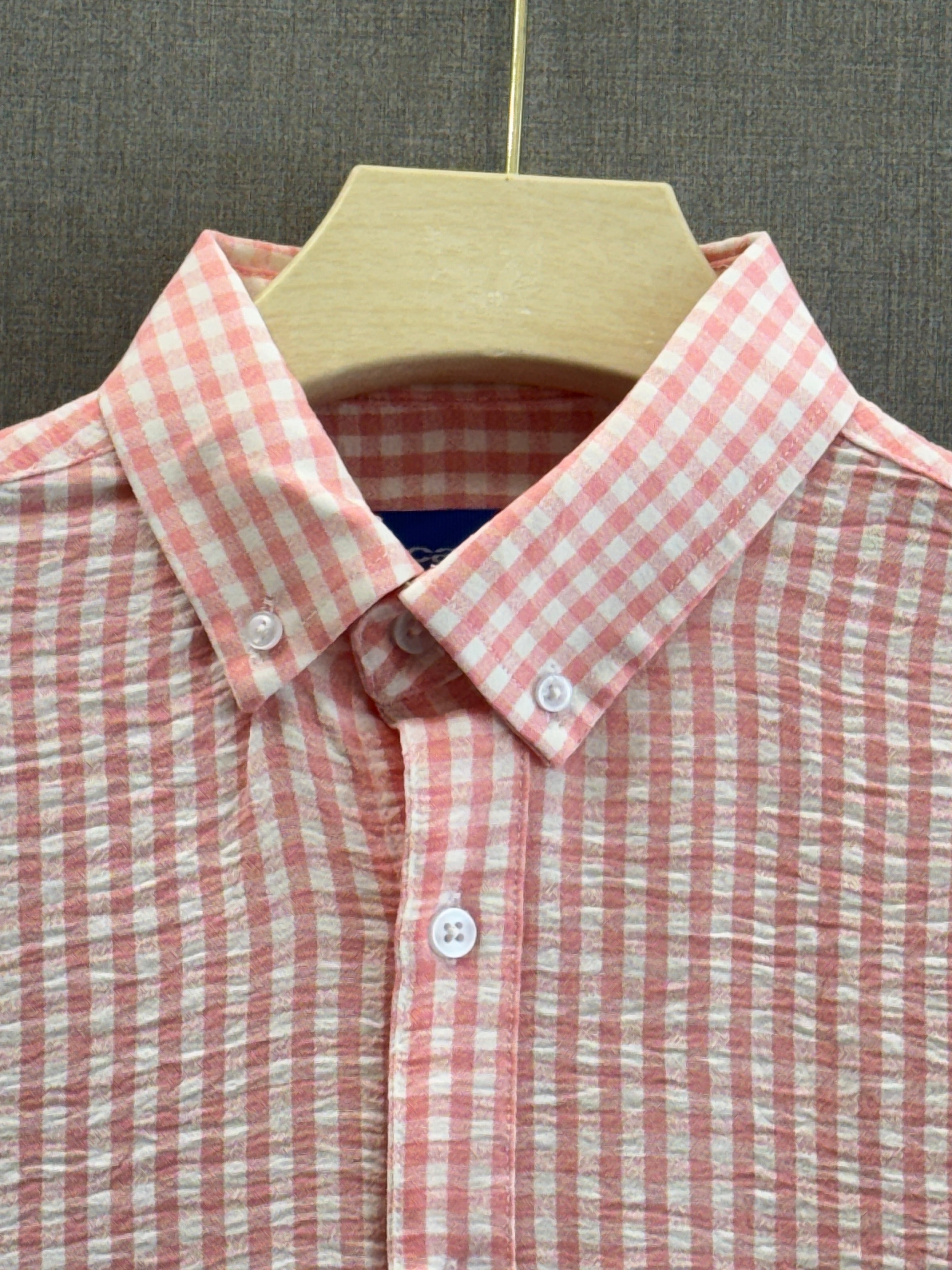 Textured Crush Check Shirt