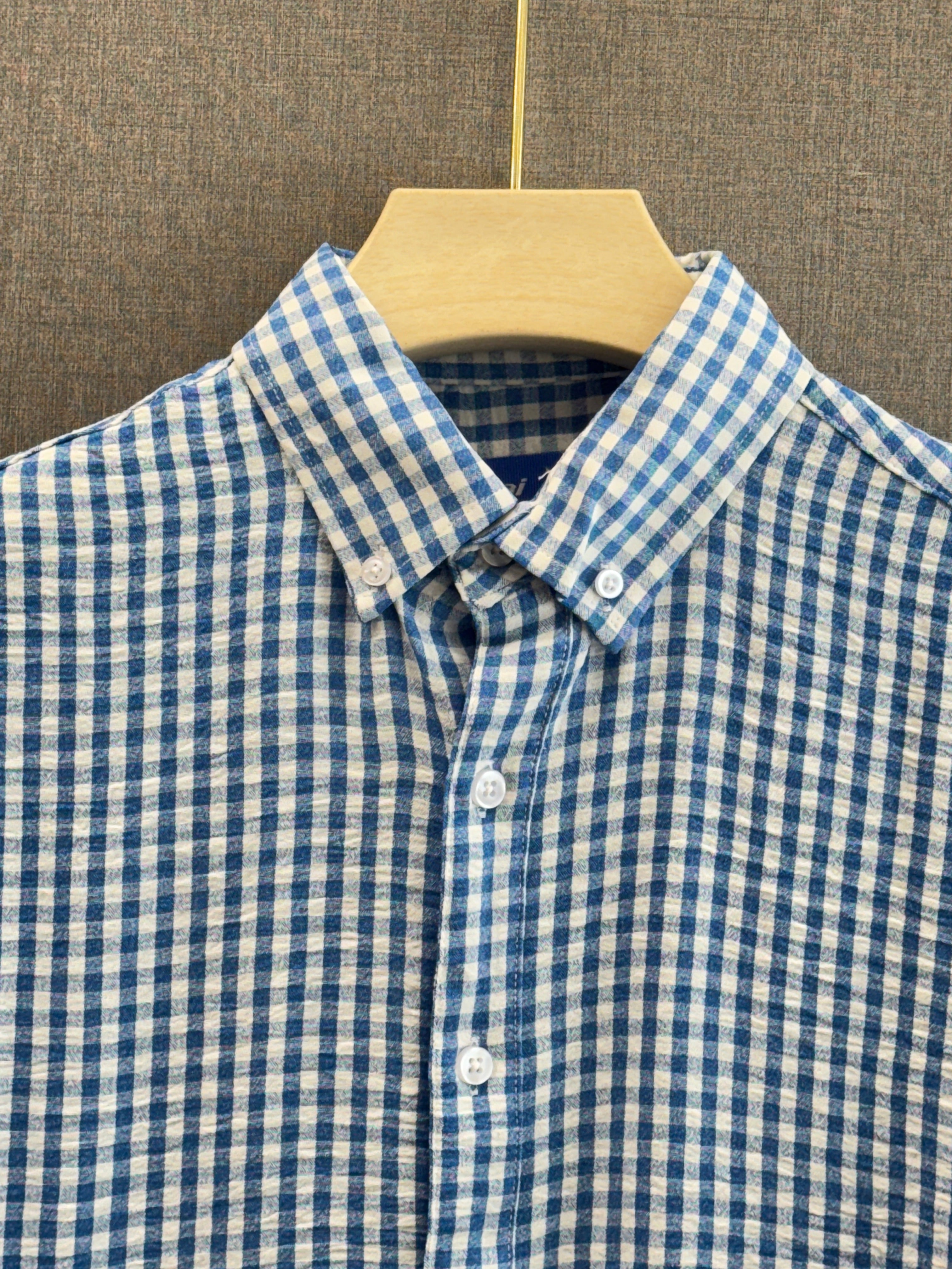 Textured Crush Check Shirt
