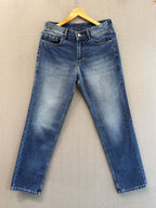 Deep Blue Fade Straight Fit Jeans
