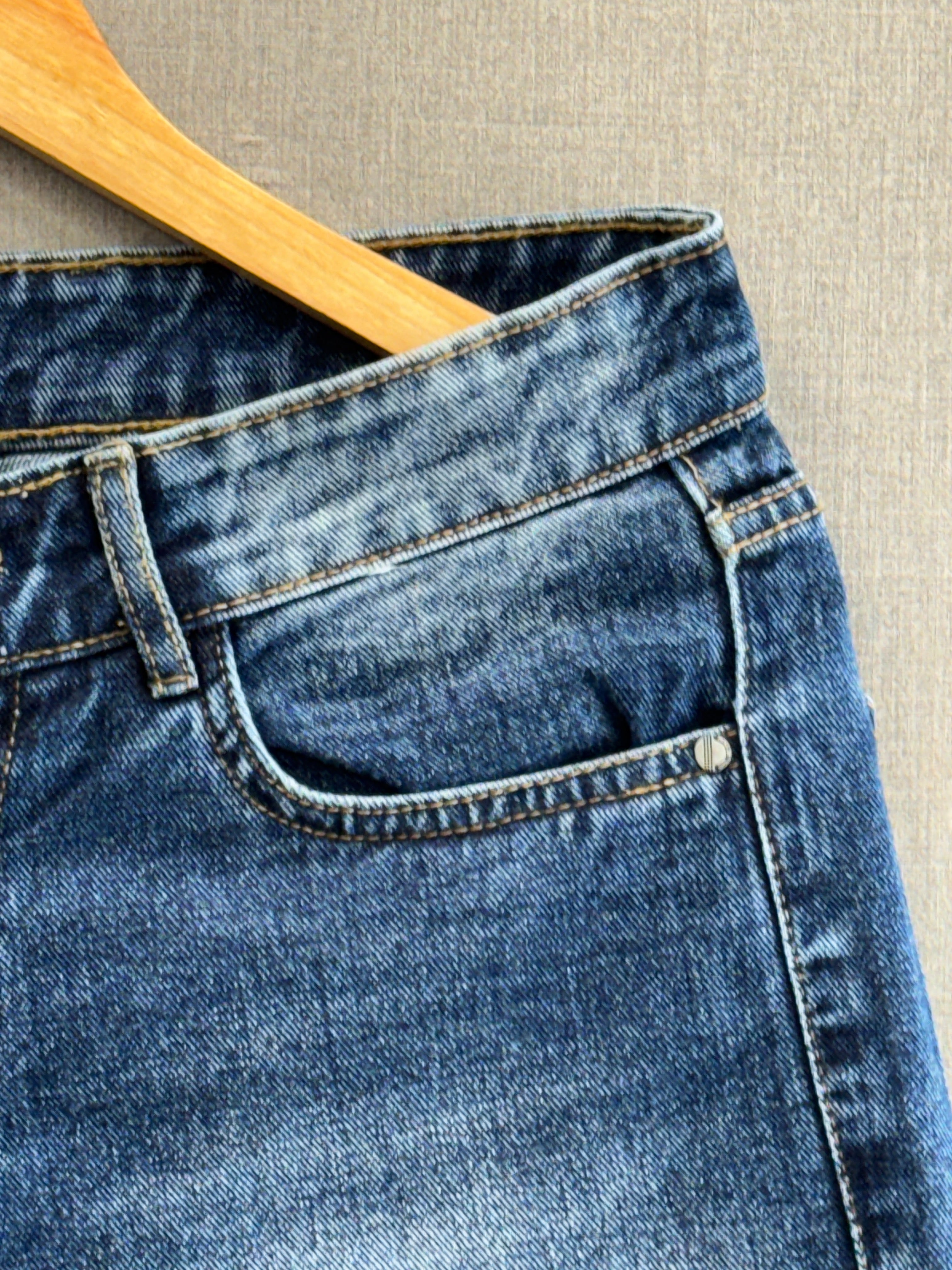 Deep Blue Fade Straight Fit Jeans