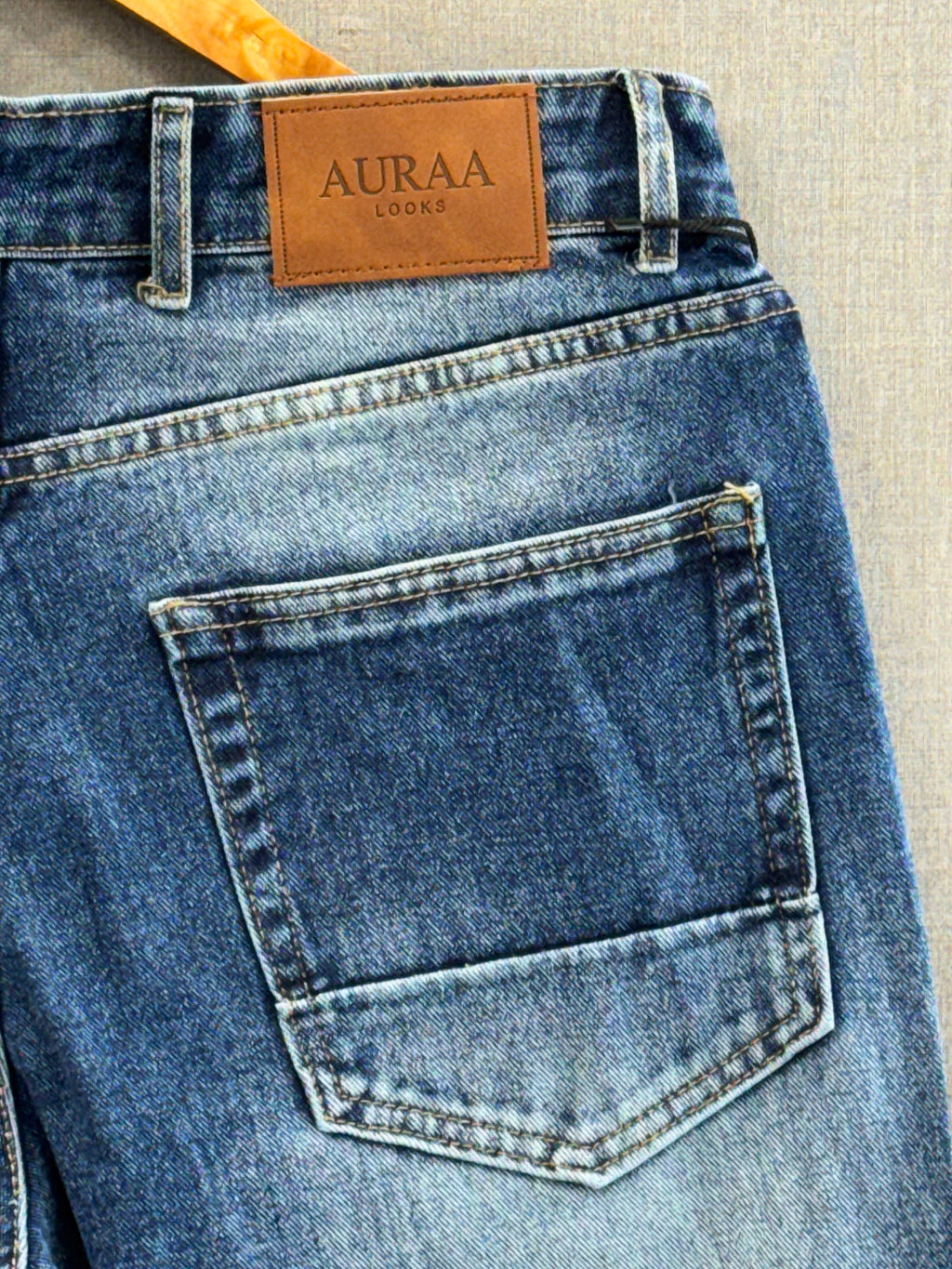 Deep Blue Fade Straight Fit Jeans