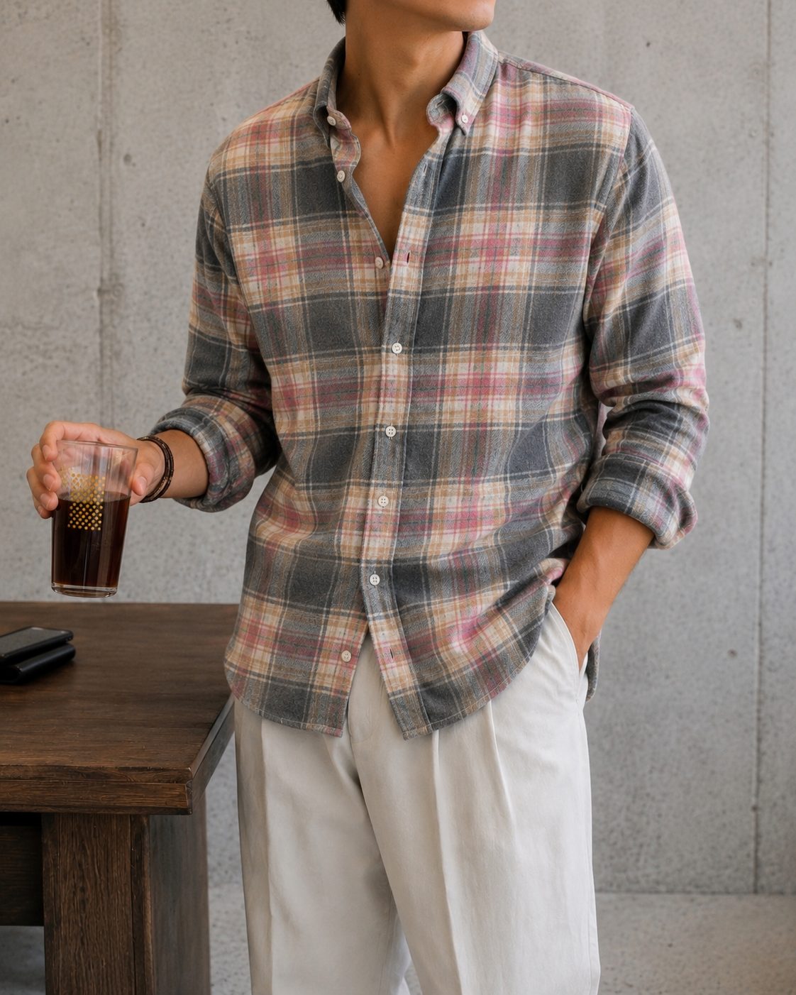 Vintage Rose Flannel Shirt