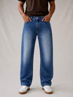 Deep Blue Fade Straight Fit Jeans