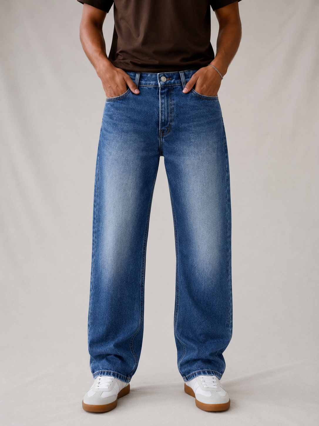 Deep Blue Fade Straight Fit Jeans