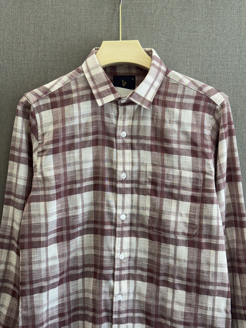 Checks Shirt - Wine Brown