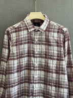 Checks Shirt - Wine Brown