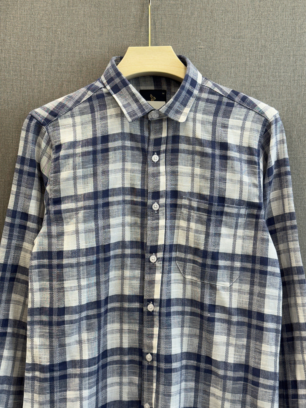 Checks Shirt - Navy Blue