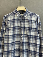 Checks Shirt - Navy Blue