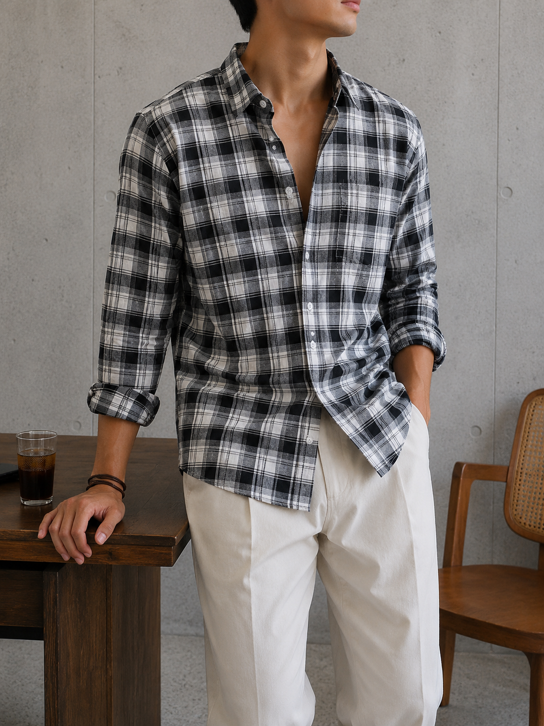 Classic Black Checks Shirt