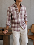 Checks Shirt - Wine Brown