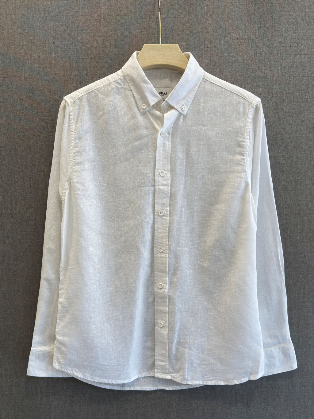 Auraa Luxe Linen Shirt - White