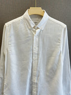 Auraa Luxe Linen Shirt - White