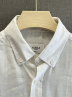 Auraa Luxe Linen Shirt - White