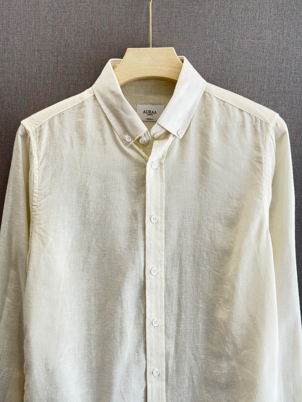 Auraa Luxe Linen Shirt - Ivory
