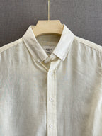 Auraa Luxe Linen Shirt - Ivory